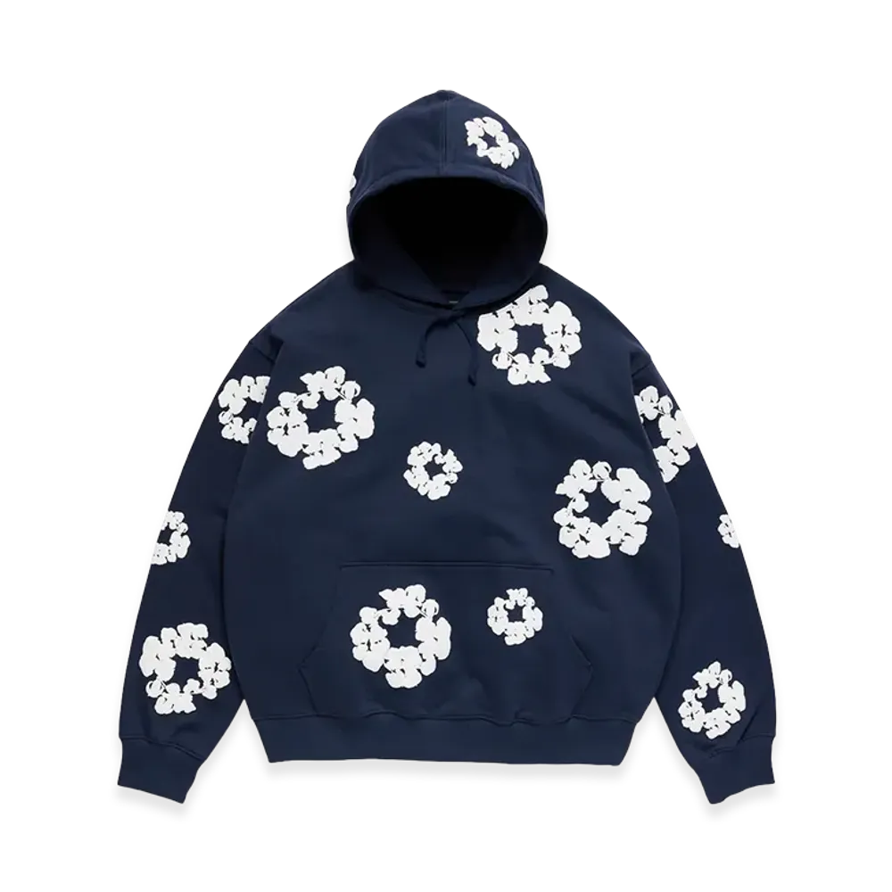 DENIM TEARS Cotton Wreath Hoodie "Navy"