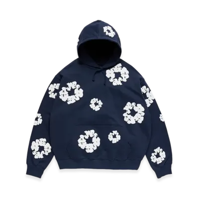 DENIM TEARS Cotton Wreath Hoodie "Navy"