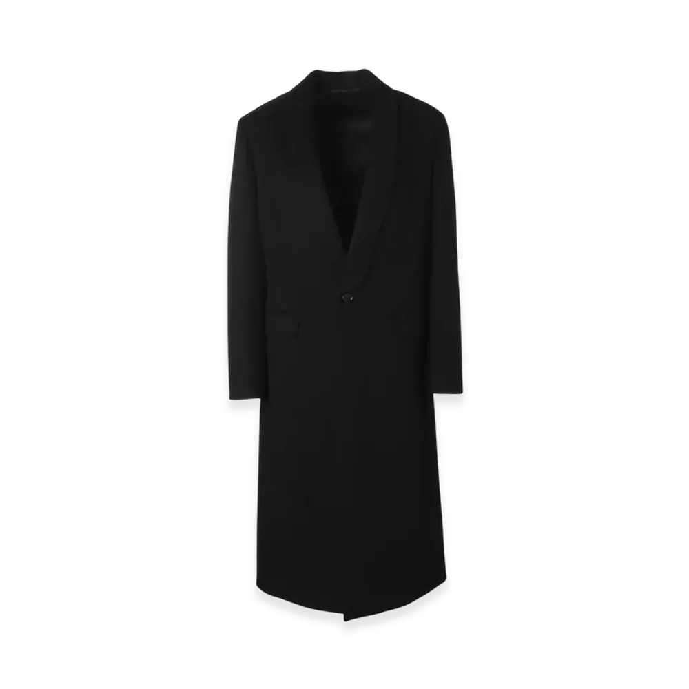 CELINE Manteau Chesterfield Col Chale "Black"
