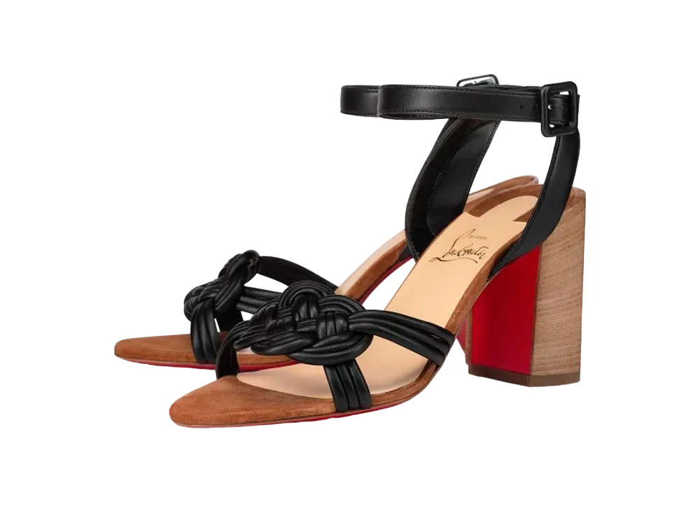 Christian Louboutin Ella 85 mm "Vers Black/Beige Luc"