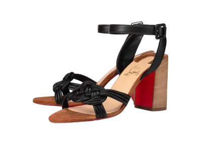 Christian Louboutin Ella 85 mm "Vers Black/Beige Luc"