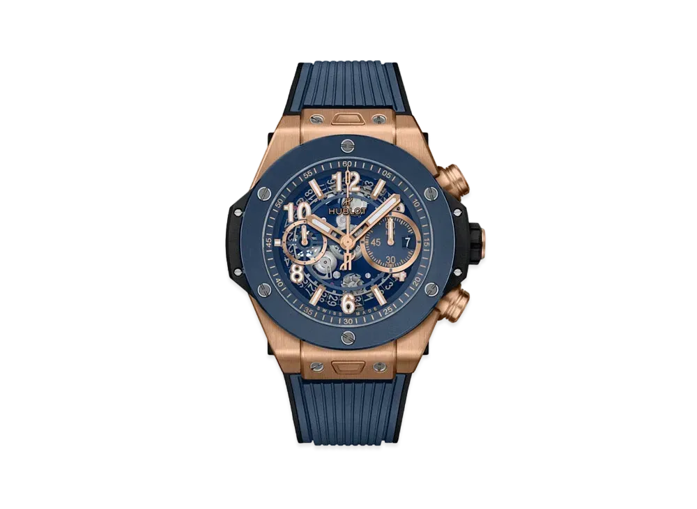 HUBLOT Big Bang Unico King Gold Blue Ceramic 44mm