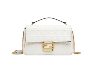 FENDI Baguette Chain Large Leather "White"