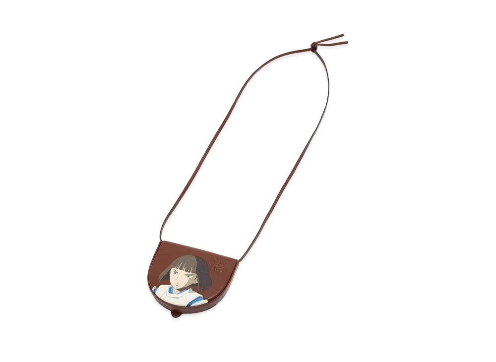 LOEWE x Spirited Away Small Kohaku Heel Pouch In Soft Calfskin "Havana"