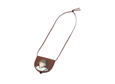 LOEWE x Spirited Away Small Kohaku Heel Pouch In Soft Calfskin "Havana"