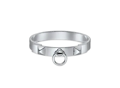 Hermes Collier De Chien Bracelet PM "Silver"