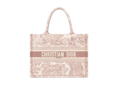 Dior Medium Dior Book Tote Rose Des Vents Toile de Jouy Embroidery "Rose des Vents"