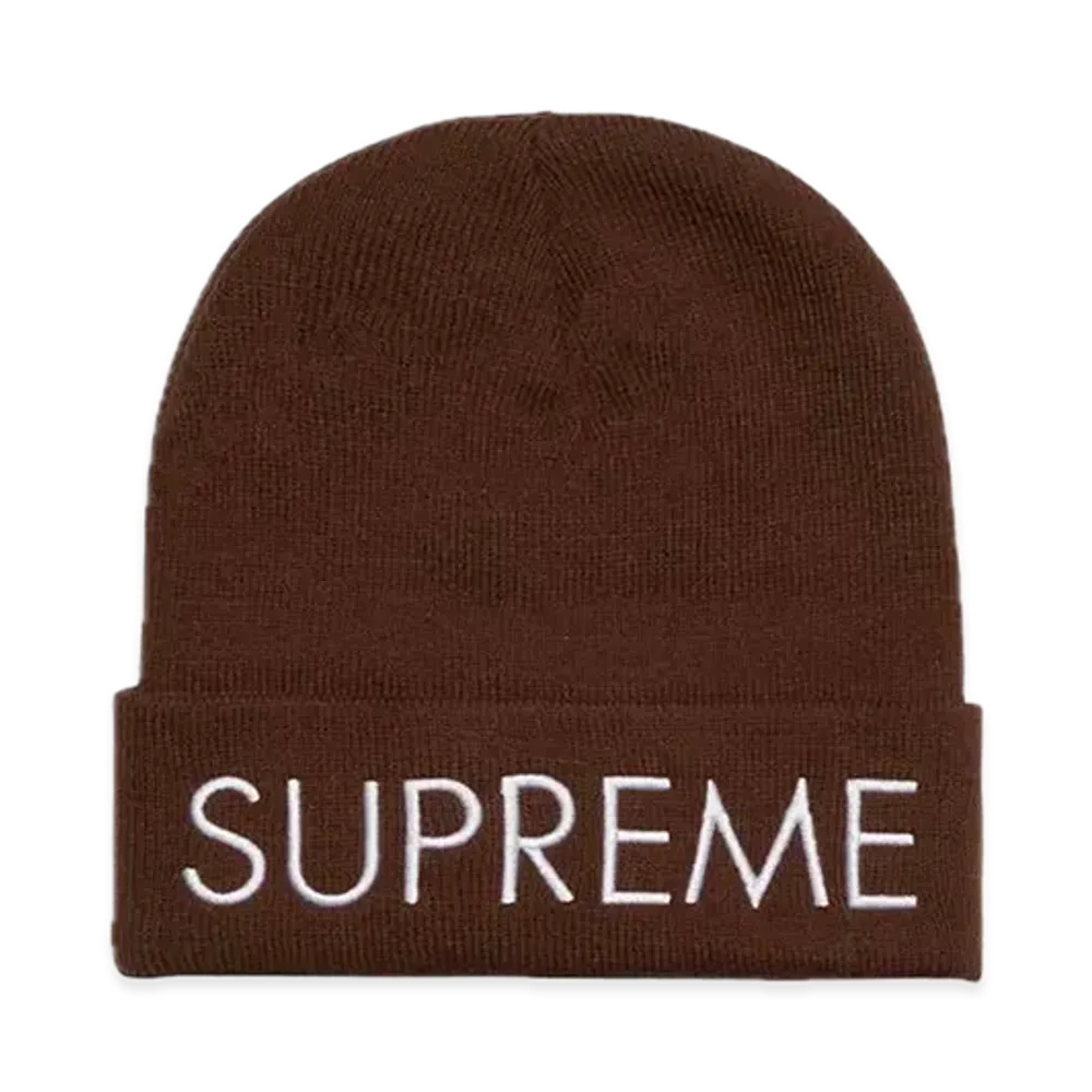 Supreme Capital Beanie "Dark Brown"