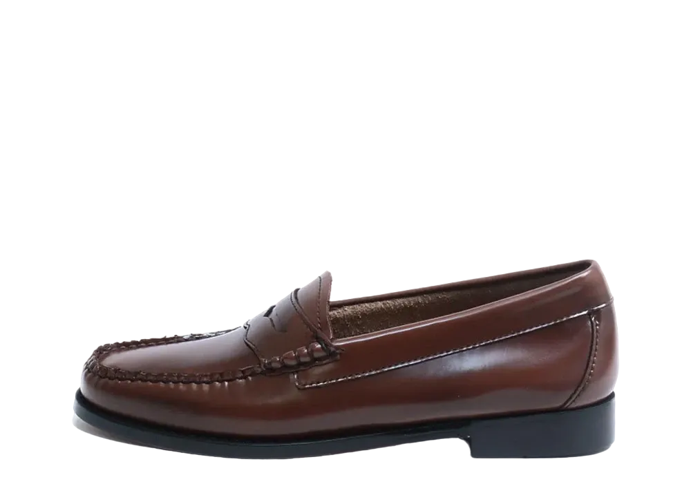 G.H.BASS Women's Loafer High Shine Leather "Cognac" 41010