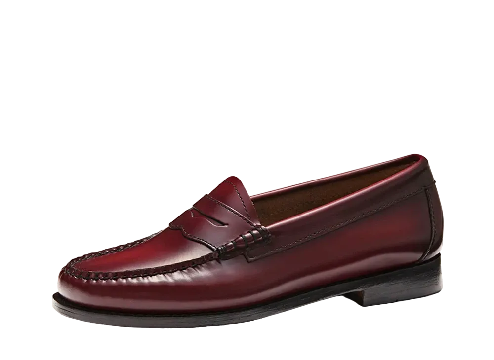 G.H.BASS Women's Loafer High Shine Leather "Wine" 41010