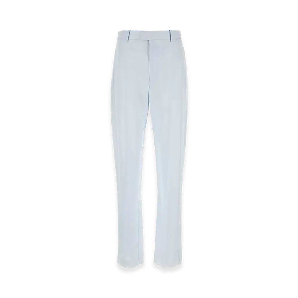 Bottega Veneta Women's Twill Pant "Pastel Light Blue"