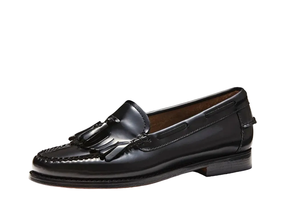 G.H.BASS Women's Loafer EstherHigh Shine Leather "Black" 41020