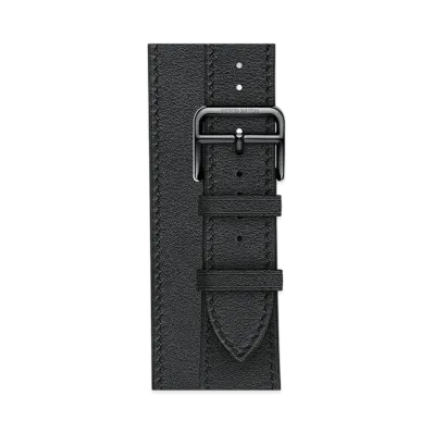 Hermes Apple Watch Band Double Tour 45mm "Black"