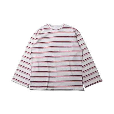 atmos pink Border Over LongTee "White"