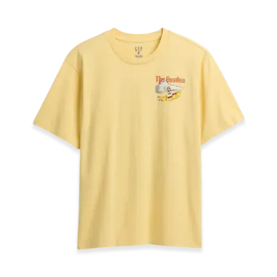 GAP The Beatles Relaxed Graphic T-Shirt "Pale Banana"