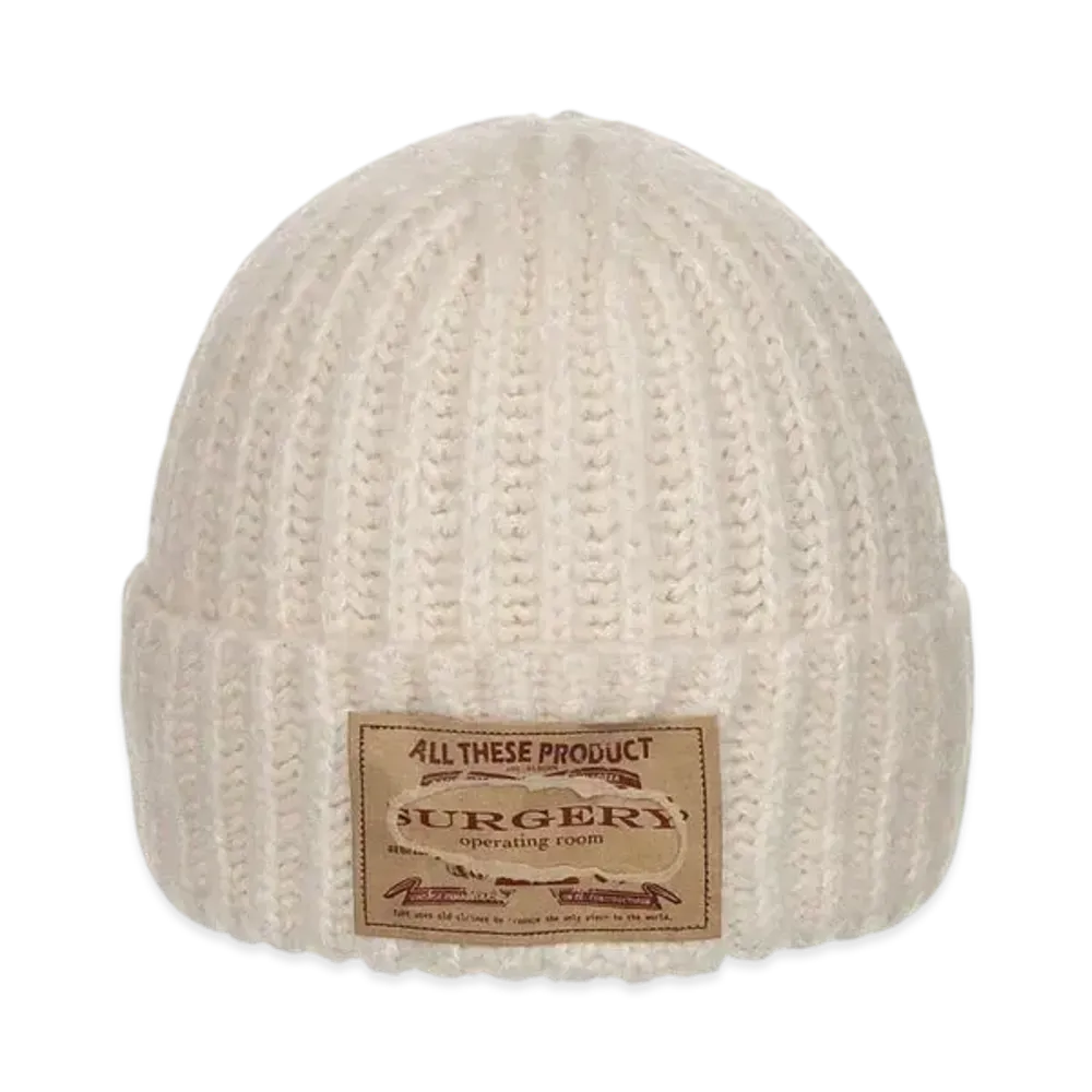SURGERY Paper Logo Tab Beanie "Cream"