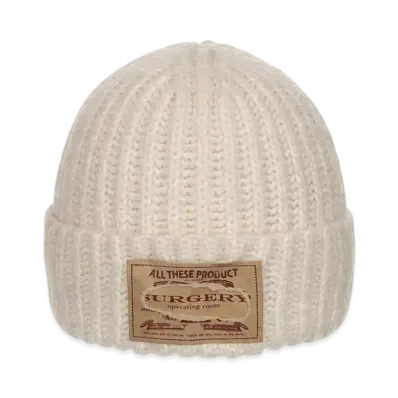 SURGERY Paper Logo Tab Beanie "Cream"