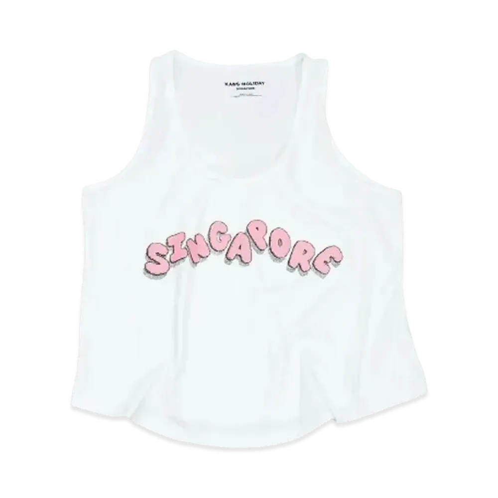 KAWS HOLIDAY Singapore Tank Top (Women) "White"