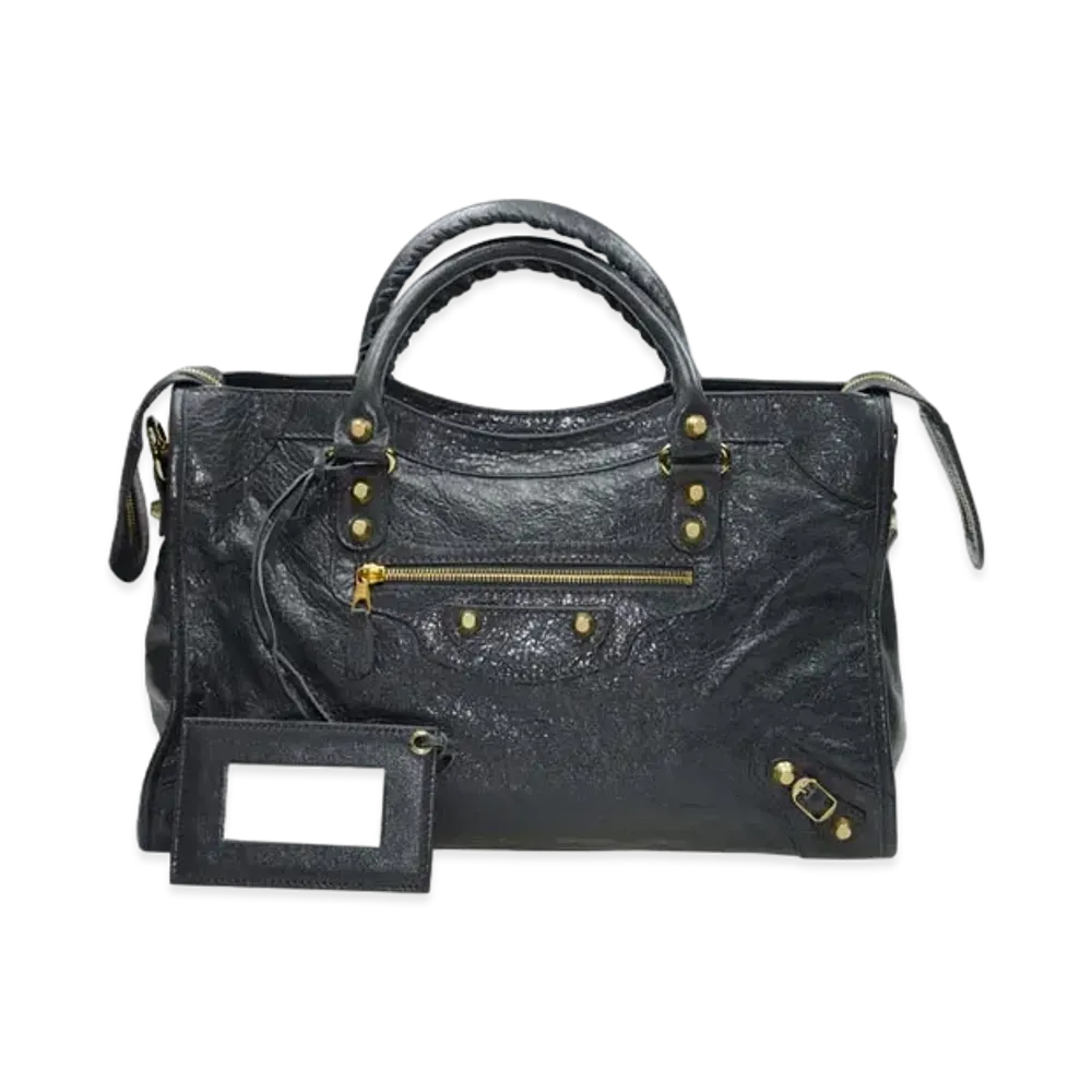 BALENCIAGA Handbag Giant City Lamb Skin "Dark Gray"