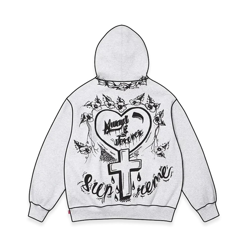 Supreme Forever Hooded Sweatshirt "Ash Grey"