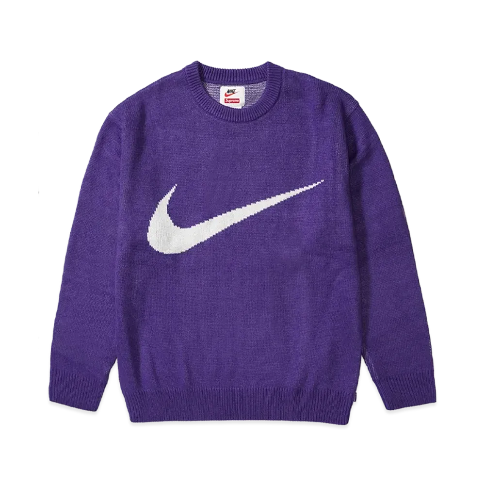 Supreme x Nike Swoosh Sweater "Purple"