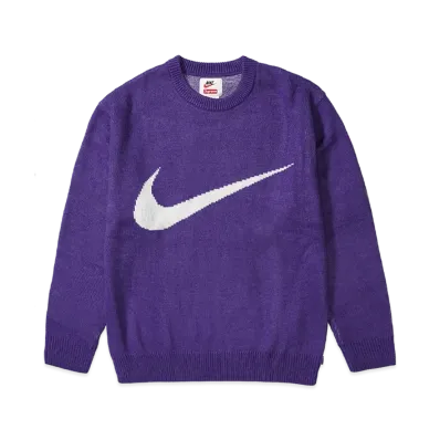 Supreme x Nike Swoosh Sweater "Purple"