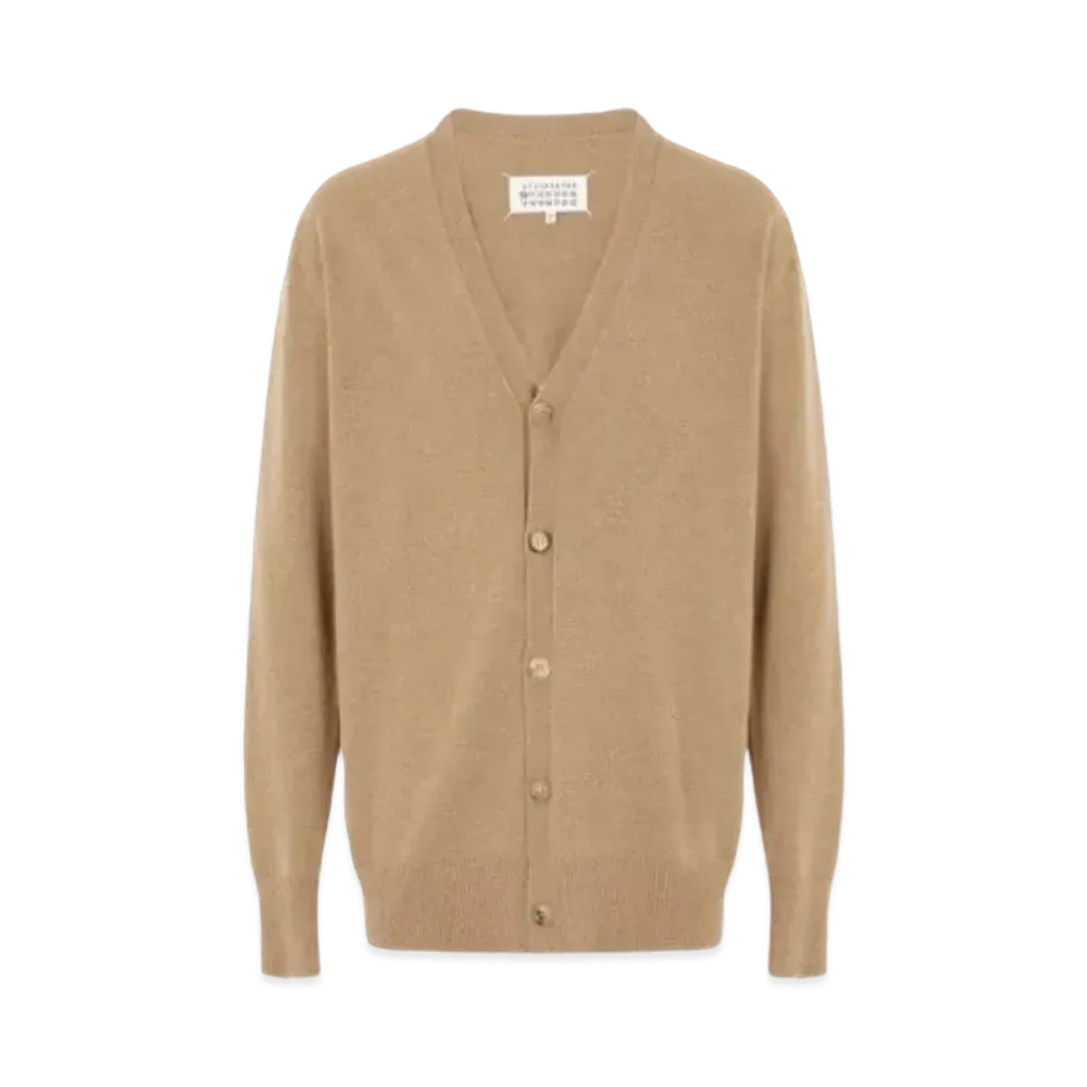 Maison Margiela V-Neck Cardigan "Camel"