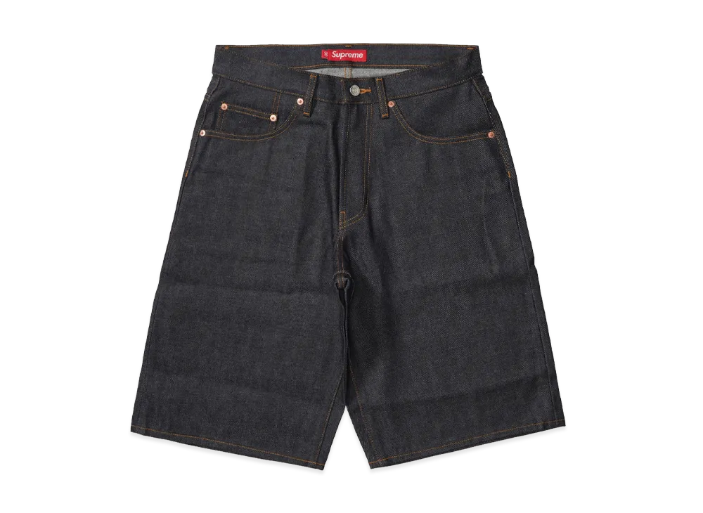 Supreme Baggy Selvedge Denim Short (26SS) "Rigid Indigo"