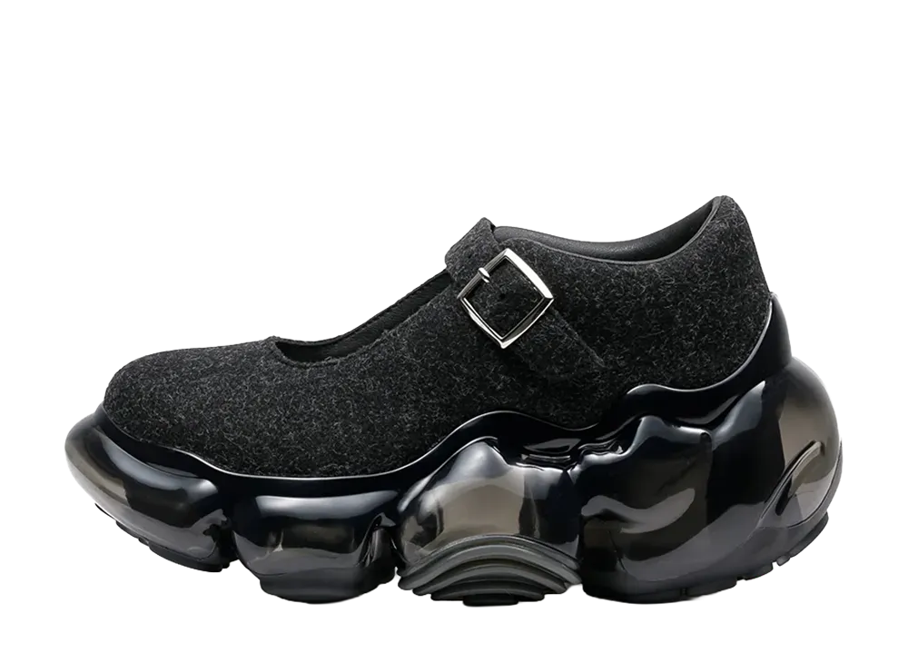 grounds Women's MOOPIE PEBBLE "Black Felt/Black"