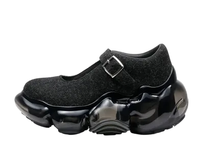 grounds Women's MOOPIE PEBBLE "Black Felt/Black"