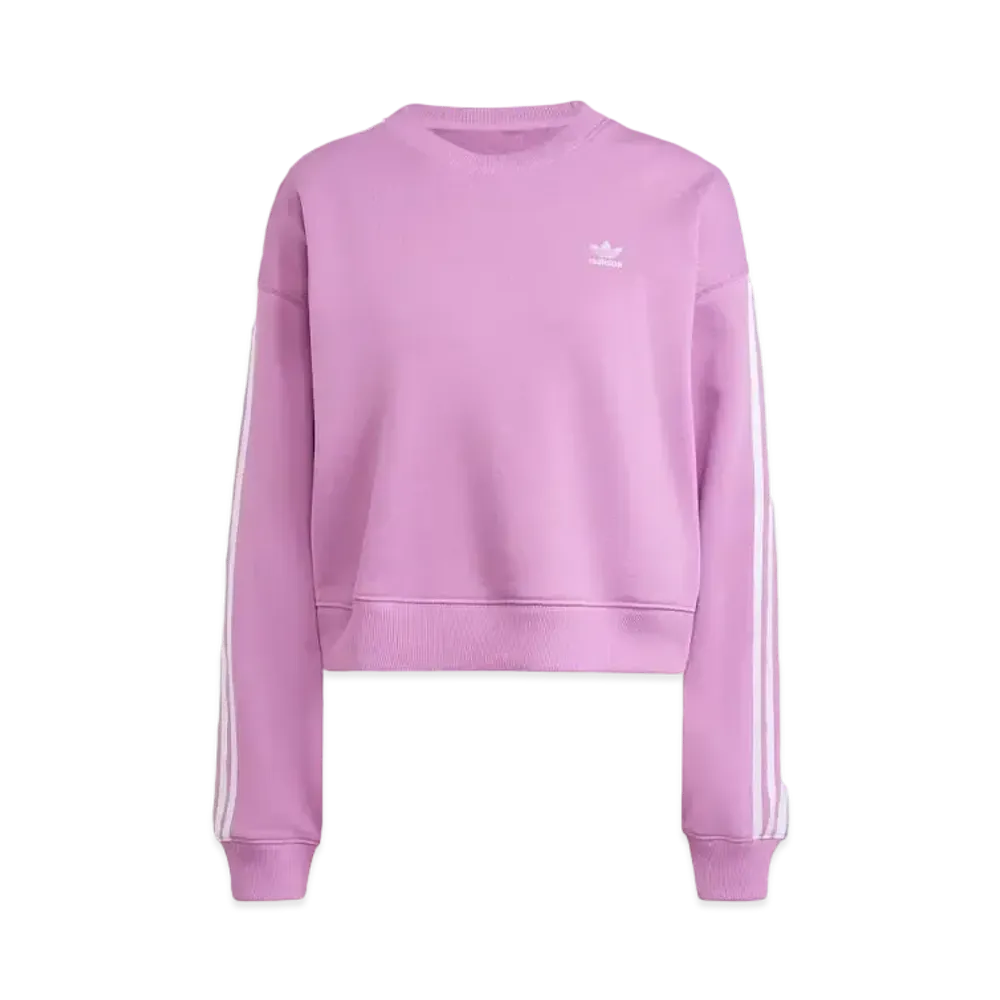 adidas Three Stripes Crew Neck Sweatshirt "Purple"