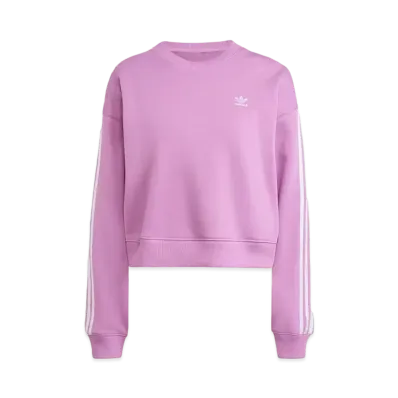 adidas Three Stripes Crew Neck Sweatshirt "Purple"