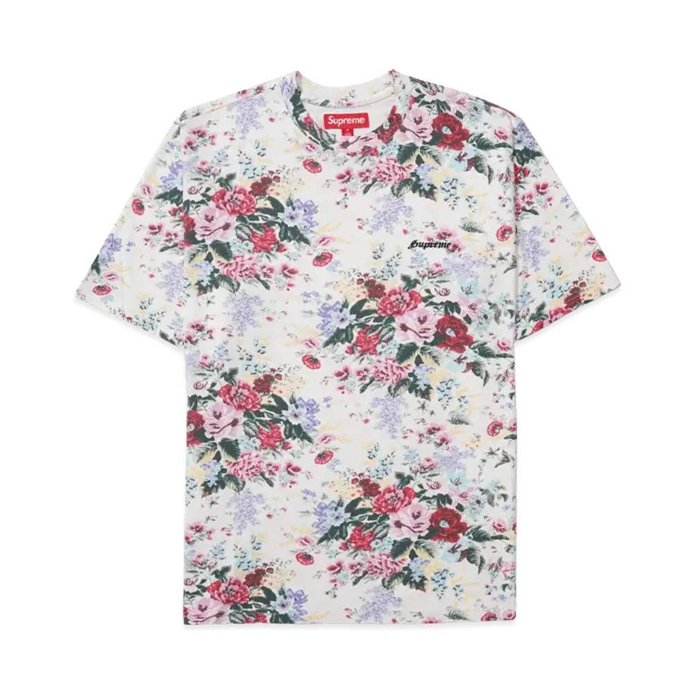 Supreme Washed S/S Top (26SS) "Floral"