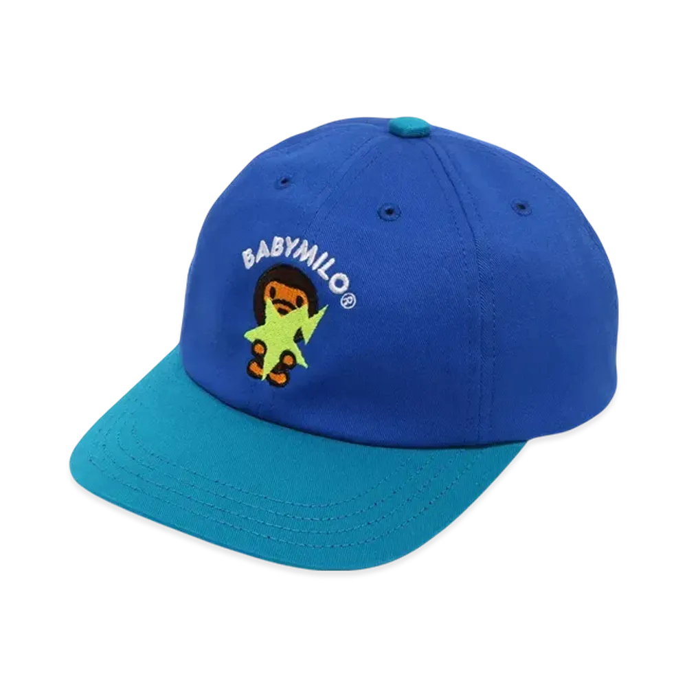 A BATHING APE Baby Milo STA Panel Cap "Blue"
