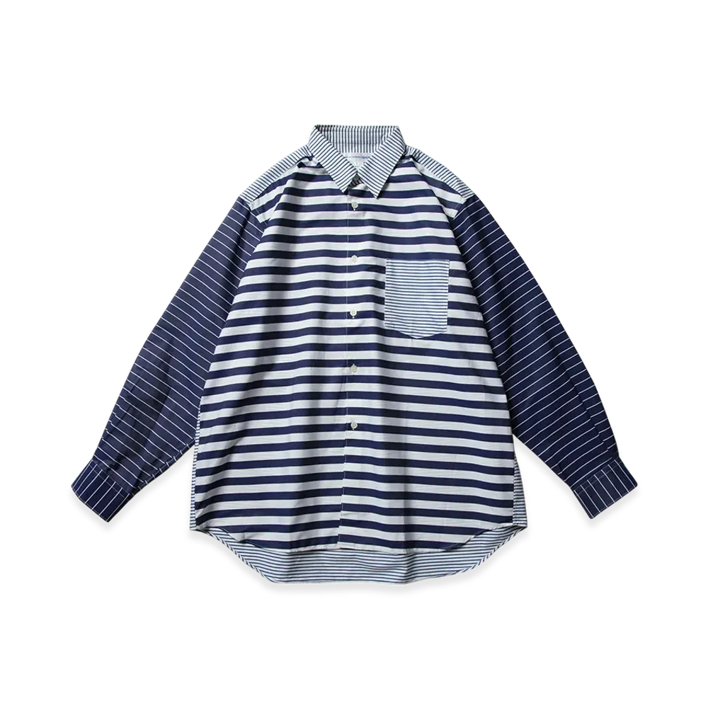 COMME des GARCONS SHIRT Wide Classic Yarn Dyed Cotton Stripe Poplin Shape 1 "Stripe"