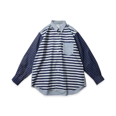 COMME des GARCONS SHIRT Wide Classic Yarn Dyed Cotton Stripe Poplin Shape 1 "Stripe"