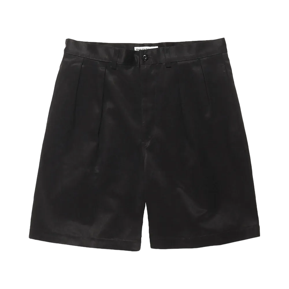 WACKO MARIA Double Pleated Chino Short Trousers "Black"