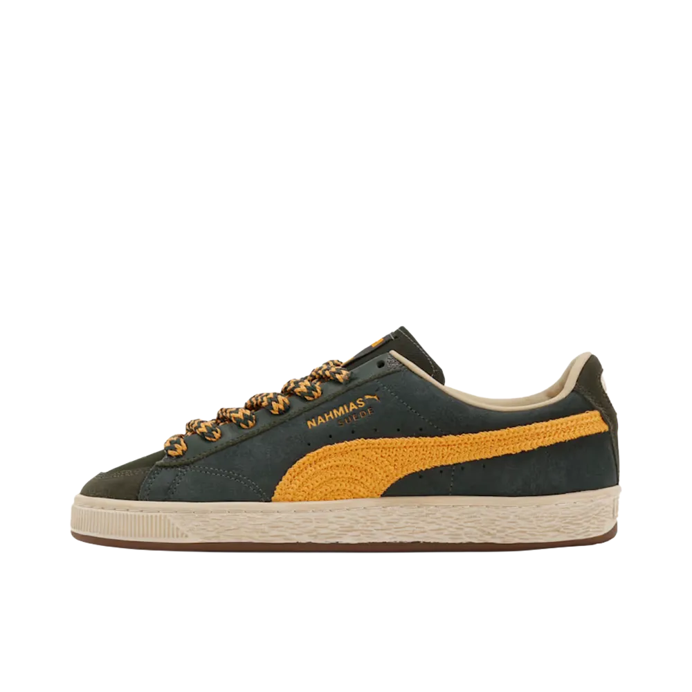 NAHMIAS × Puma Suede Crochet SB "Olive Earth/Ginger Tea"