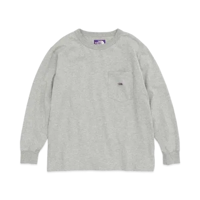 The North Face PURPLE LABEL 7oz L/S Pocket Tee "Mix Gray"