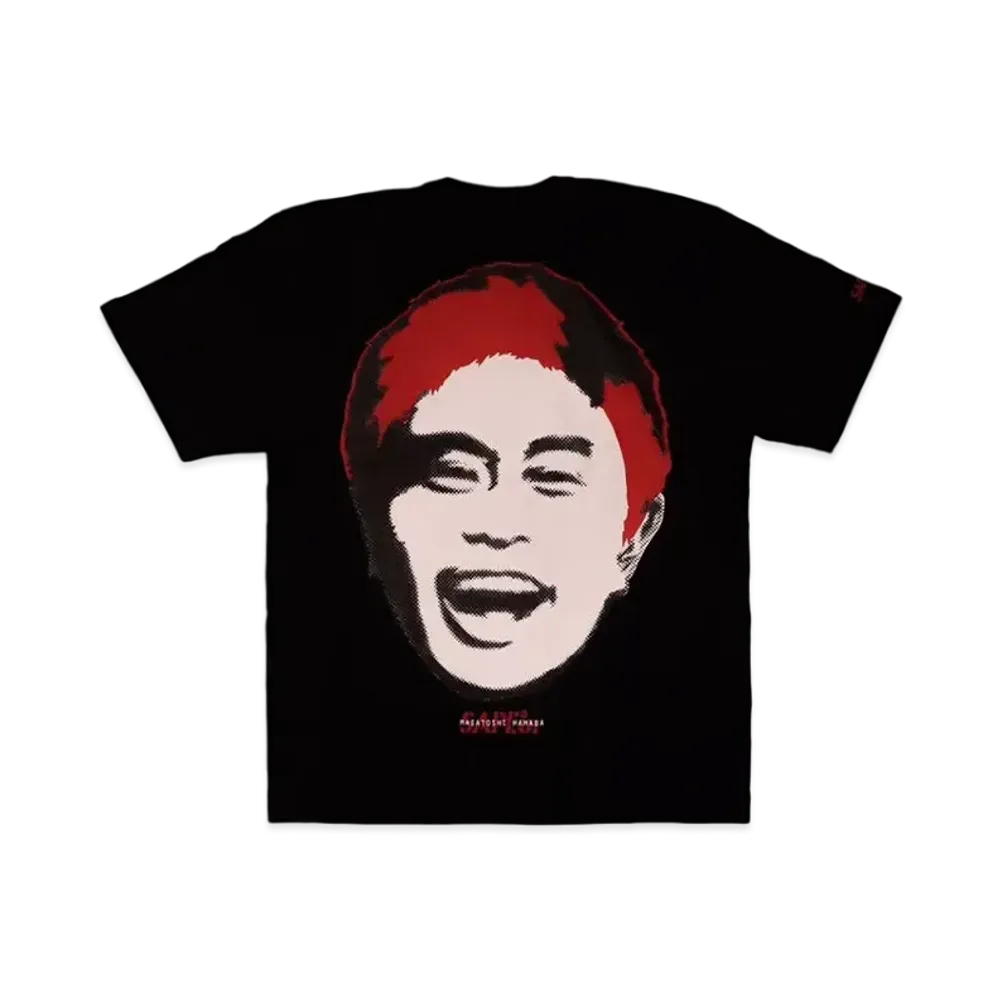 SAPEur x MASATOSHI HAMADA Stamp Logo S/S Tee "Black/Red"