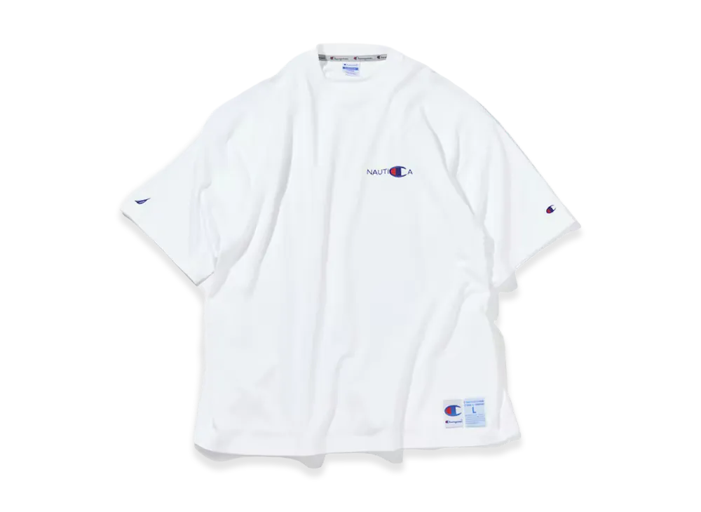 Champion x NAUTICA Embroidered Heavyweight T-Shirt "White"