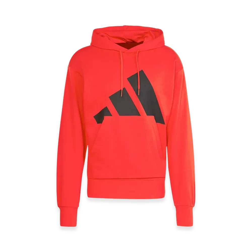 adidas Essentials Big Logo French Terry Hoodie "Pure Ruby/Black"