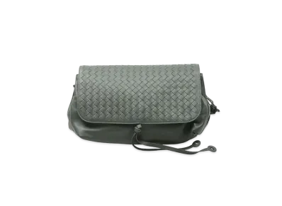 Bottega Veneta Lambskin Crossbody Bag "Grey"