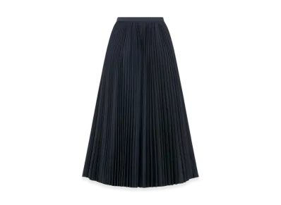 Dior Women's Mid-Length Pleated Skirt "Blue"