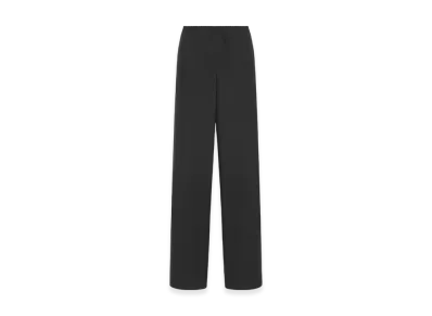 Dior Women's Flared Pants Silk Poplin "Black"