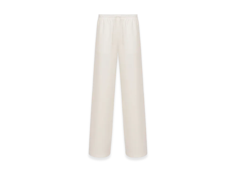 Dior Women's Flared Pants Silk Poplin "Ecru"