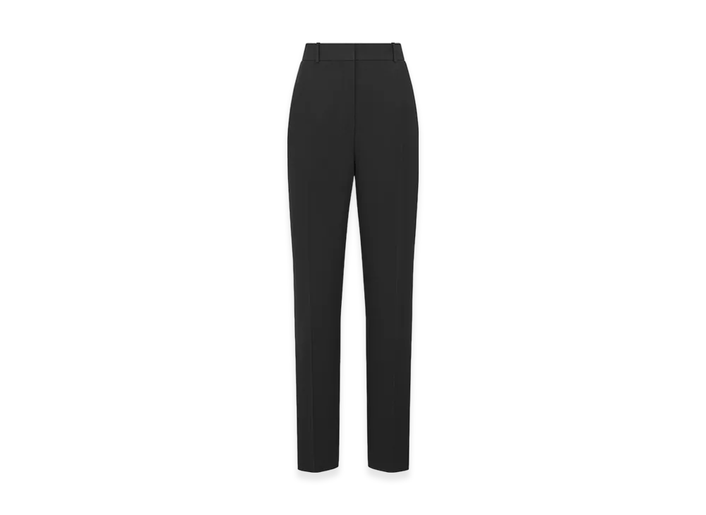 Dior Women's Straight-Cut Pants Wool Silk "Black"