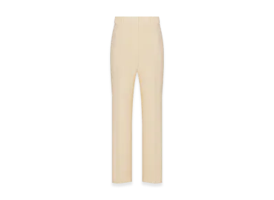 Dior Women's Straight-Cut Pants Wool Silk "Ecru"