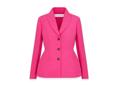 Dior Women's Fitted Jacket Wool Silk "Passion Pink"