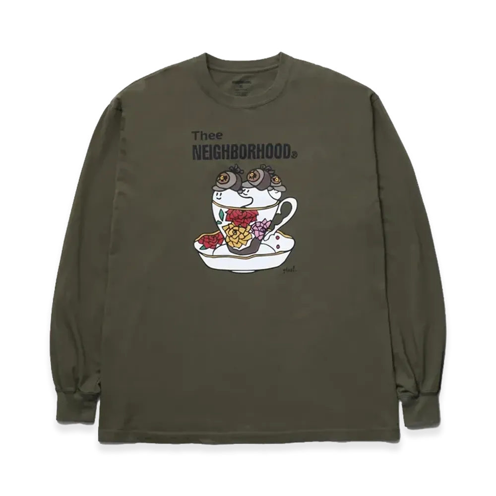 NEIGHBORHOOD NH . Tee LS-7 "Olive Drab"